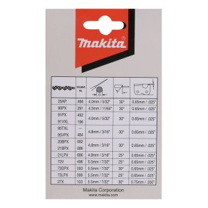 řetěz pilový 40cm 1.3mm 3/8" .050" 56čl LP Makita = old 511492756 - Foto3