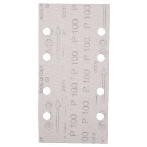 papír brusný suchý zip 93x185mm 8 děr K100, 10ks