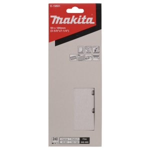 papír brusný suchý zip 93x185mm 8 děr K240, 10ks