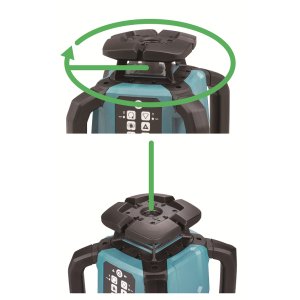Aku automatický stavební laser, zelený - Projekce