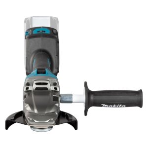 Aku úhlová bruska s plochu hlavou 125mm Li-ion XGT 40v, Makpac - Čelní pohled