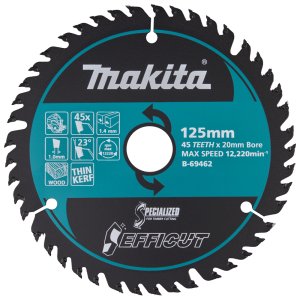 kotouč pilový dřevo Efficut 125x20mm 45Z