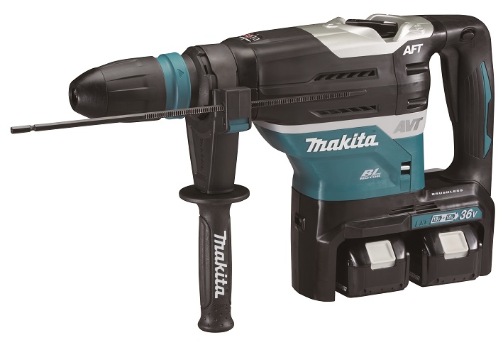 Makita DHR400T2UN Aku kladivo SDSMax s AWS Li-ion LXT 2x18V/5,0Ah