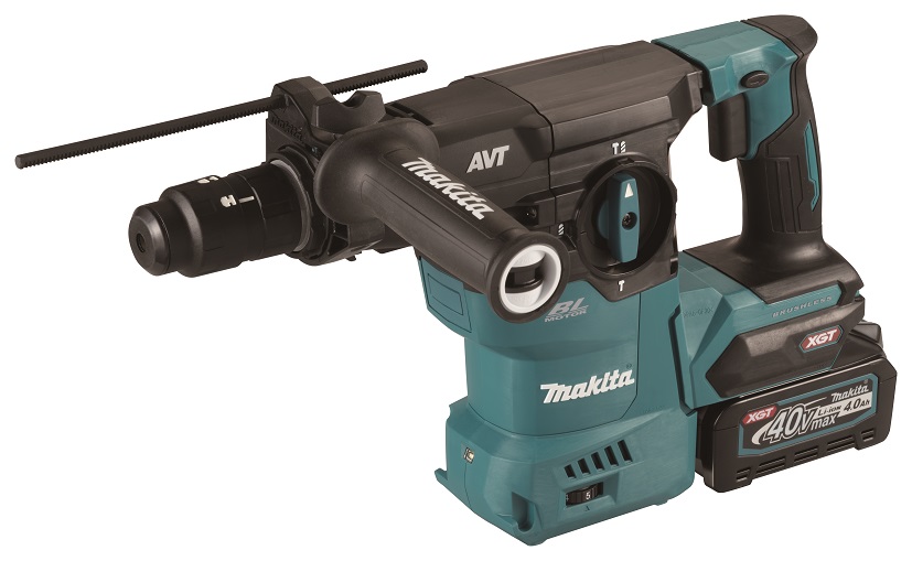 Makita HR009GM203 Aku kladivo s výměnným sklíčidlem a AWS Li-ion XGT 40V/4,0Ah,kufr