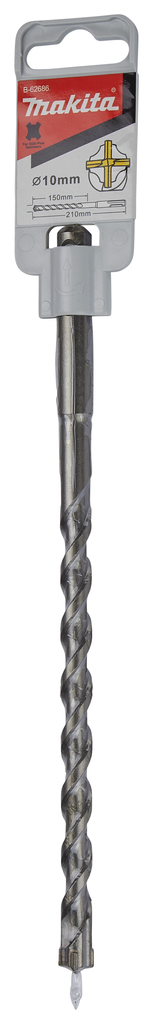 Makita B-62686 vrták SDS-Plus čtyřbřitý 10x150/210mm