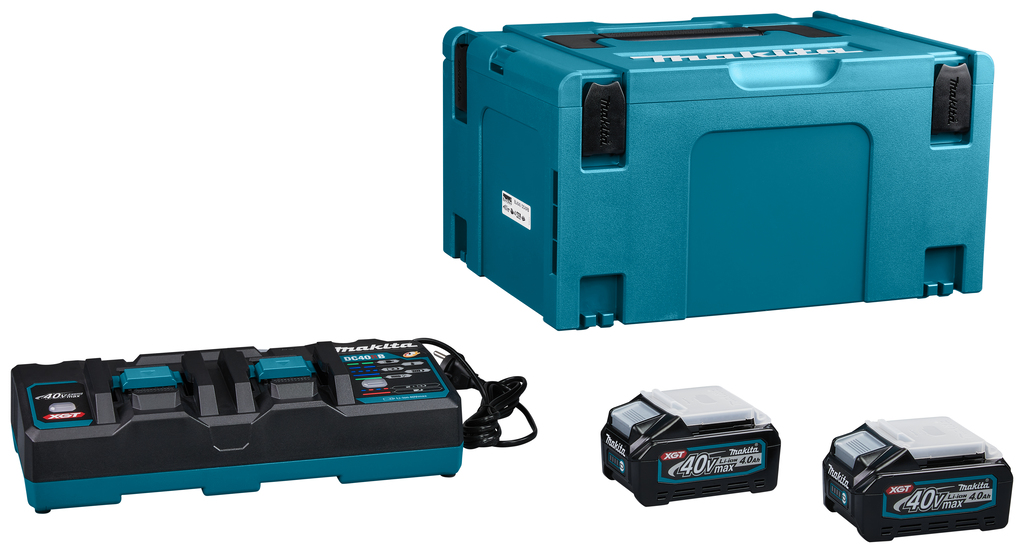 Makita 191U00-8 sada Li-ion XGT 40V 2ks BL4040+1ks DC40RB+1ksMakpac