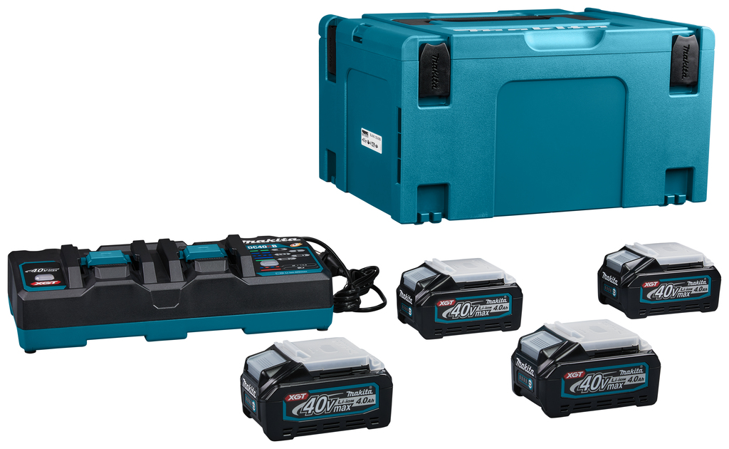 Makita 191U28-6 sada Li-ion XGT 40V 4ks BL4040+1ks DC40RB+1ksMakpac