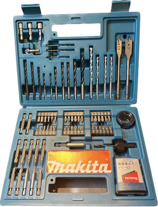 Makita B-54520 sada bitů a vrtáků 100 ks v plastovém kufru