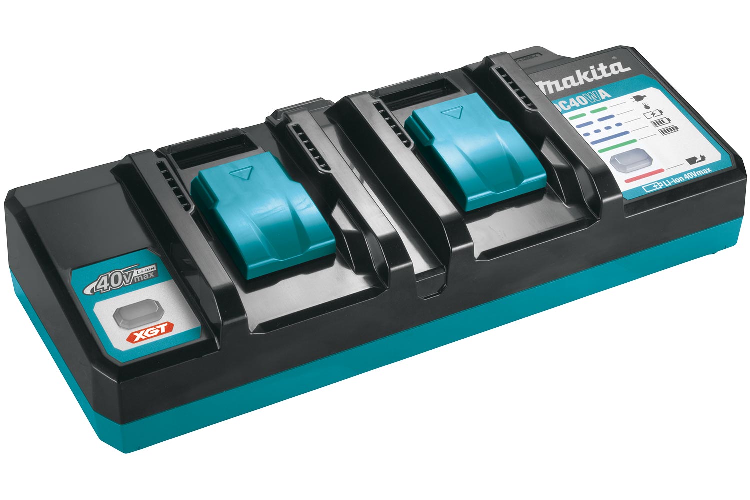 Makita 1911L9-4 nabíječka Li-ion XGT 40V dvojnásobná DC40WA pro pomalé nabíjení