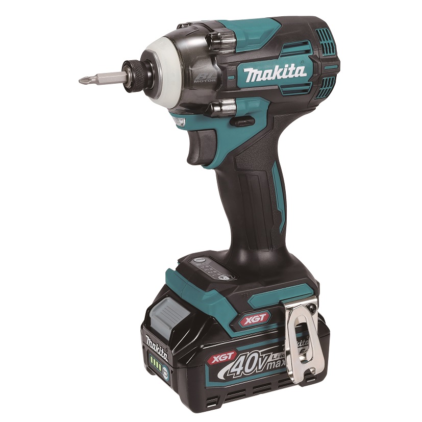 Makita TD004GD201 Aku rázový šroubovák 1/4"Li-ion XGT 40V/2,5Ah, Makpac