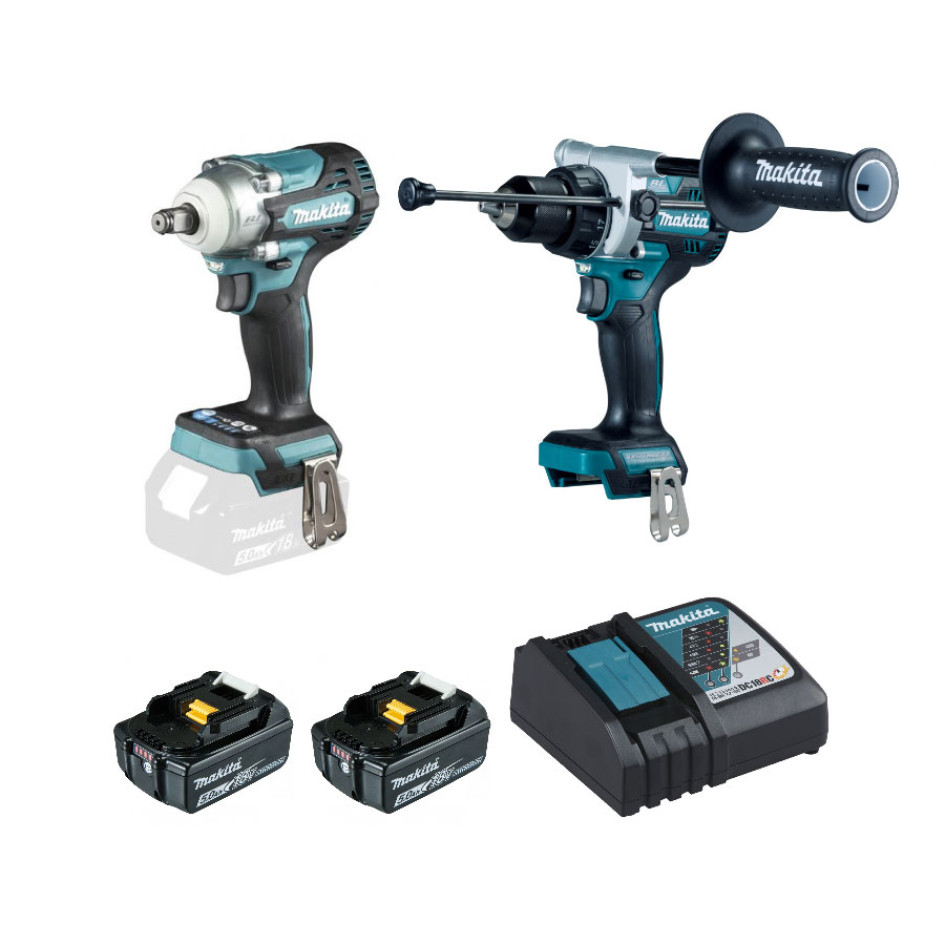Makita DLX2590TJ Aku sada DHP492+DTW300  Li-ion LXT 18V/5,0Ah