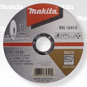 Makita řezný kotouč 125x1x22.23 nerez